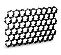 Dalles de gazon - PROSPERPLAST - Noir - 1,1 m² - Rectangulaire - Synthétique