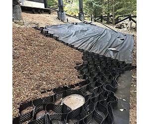 Dalles de Gravier emboîtables de qualité supérieure (Hauteur 5,1 cm) - Dalles perméables pour allées et chemins extérieurs, idéales pour Les Jardins, terrasses et sentiers. Contrôle de la bo