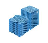 Dalles De Jardin Piscine Antiderapant PVC Pour Terrasse 30x30x15cm Bleu 50PCs