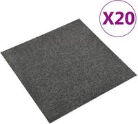 Dalles de moquette 20 pcs. 5 m² 50x50 cm Anthracite