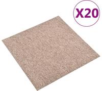 Dalles de moquette 20 pcs. 5 m² 50x50 cm Beige