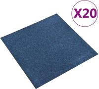Dalles de moquette 20 pcs. 5 m² 50x50 cm bleu foncé