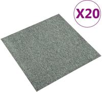 Dalles de moquette 20 pcs. 5 m² 50x50 cm Vert