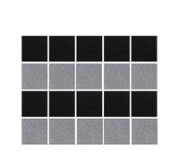 Dalles de Moquette 50PCS Self-adhesive Carpet Square 30x30cm Peel Stick Removable Sticker Floor Mats for DIY Home Furnishing Tiles Hallway Indoor(Mix-20PCS D)