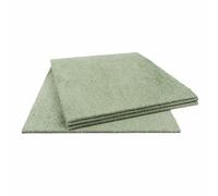 Dalles de moquette 50x50 cm autoplombantes - ultra douces, classe de luxe 5, 8,5 mm d’épaisseur, faciles à poser (Vert, 1 Dalle)