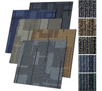 Dalles de moquette Andorra Bleu 05 50 x 50 cm