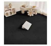 Dalles de moquette autocollantes 1-30PCS Self Adhesive Carpet Tile Easy Peel Stick Soundproof Office Floor 30PCS Sticker Square Mat(BLACK,30x30cm 6pcs)