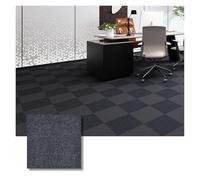 Dalles de moquette autocollantes 1-30PCS Self Adhesive Carpet Tile Easy Peel Stick Soundproof Office Floor 30PCS Sticker Square Mat(Dark grey A gray,30x30cm 6pcs)