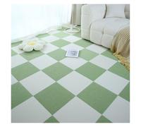 Dalles de moquette autocollantes 1-32PCS Self Adhesive Carpet Tile Peel Stick Soundproof Office Floor Sticker Splicing Square Mat(Green and white,30x30cm 32pcs)