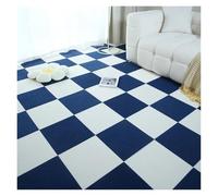 Dalles de moquette autocollantes 1-32PCS Self Adhesive Carpet Tile Peel Stick Soundproof Office Floor Sticker Splicing Square Mat(White sapphire blue,30x30cm 32pcs)