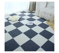 Dalles de moquette autocollantes 1-32PCS Self Adhesive Carpet Tile Peel Stick Soundproof Office Floor Sticker Splicing Square Mat(White and dark gray,30x30cm 20pcs)