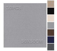 Dalles de moquette autocollantes 50x50cm - Lot de 10 - 2,5m² - Tapis de sol, dalles de moquette pose libre, dalles de moquette avec revêtement arrière, revêtement de sol pour commerce, appartement