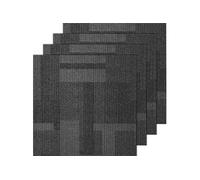 VEVOR Dalles de moquette réutilisables 61×61 cm, 24 pcs, à poils courts rembourrées, gris mélangé