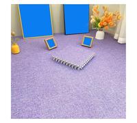 Dalles de Moquette emboîtables en Coton et Chanvre 30 x 30 x 1 cm, Tapis de Sol Doux à Poils Longs avec Rembourrage en Mousse, Tapis de Salle de Jeux sûr for Chambre d'enfant et crèche.(Purple,1pcs)