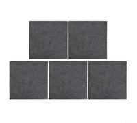 Dalles de moquette modulaire de qualité commerciale avec dos antidérapant, carreaux de sol en fibre de polyester pour une installation facile, à découper pour s'adapter à la moquette (gris clair) 30 x