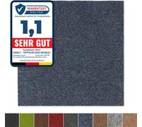 Dalles de moquette Moscow Autoportant Revêtement de sol Bureau Hôtel & Salon facile à entretenir 50x50 cm Bleu