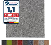 Dalles de moquette Moscow Autoportant Revêtement de sol Bureau Hôtel & Salon facile à entretenir 50x50 cm Gris