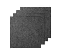 Dalles De Moquette Réutilisables Tapis Sol Chambre Salon Gris Foncé 50x50cm 20PCS