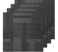 Dalles de Moquette Réutilisables-VEVOR -61x61 cm-24PCS-Protège les Sols Durs-Chambre à Coucher, Salon-Gris Mélangé
