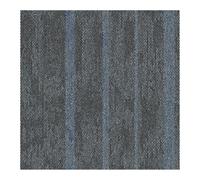 Dalles de moquette Zürich modernes, robustes & polyvalentes 50 x 50 cm bleu