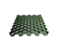 Dalles de Pavage en Plastique et grilles d'allée, for renforcement du Sol, allées et patios, 4 grilles = 1 m² (Vert)(5cm-8 Pieces)