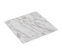 Dalles de plancher autoadhésives 20pcs PVC 1,86 m² marbre blanc