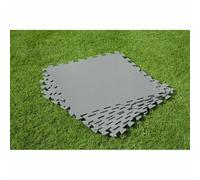 Dalles de protection de sol piscine Bestway (lot de 9 pièces) - Gris