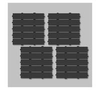 Dalles de salle de bain emboîtables - Coussin modulaire en plastique pour drainage antidérapant - Idéal pour terrasse, piscine, terrasse, balcon, douche, cuisine