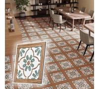 Dalles de sol autocollantes imperméables, styles personnalisables, lames de revêtement de sol en PVC de 2 mm d'épaisseur, 45,7 x 45,7 cm(100 pack/21m²/225sq.ft)