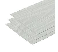 Dalles de sol autocollantes PVC - Gris verdâtre - 5,02 m² (36 pcs) - Imperméables - Imitation bois