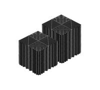 Dalles de Sol Clipsables pour Garage Spa Tapis Modulaire PP 55 pcs noir