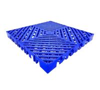 Dalles De Sol Drainantes Emboîtables, 50 X 50 Cm, 2 Pièces Dalles De Sol en Caoutchouc De 5 Cm D'épaisseur, Antidérapantes, pour Terrasse, Piscine, Patio(Blue,8pcs)