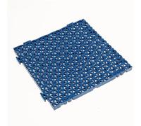Dalles de sol drainantes emboîtables, Tapis modulaire en PVC aéré et emboîtable for une utilisation intérieure extérieure, multicolore, 30 x cm(Blue)