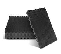 Dalles de Sol emboîtables en Mousse EVA - Noir - 2,5 cm d'épaisseur, 2,23 m²