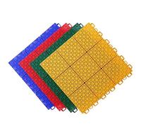 Dalles de sol emboîtables en plastique pour terrain de sport en plein air, tapis de protection sur l'herbe, installation facile, surface durable