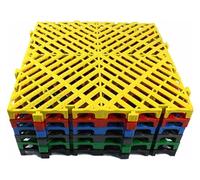 Dalles de Sol emboîtables industrielles, Carreaux de Sol de Drainage à emboîtement 40x40x3cm Multipack de 4/10/16/20 pièces(Green,4 Pieces)