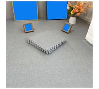 Dalles de Sol en Mousse 30 x 30 x 1 cm, en Coton et Chanvre, emboîtables, Douces et moelleuses, avec Rembourrage en Mousse, idéales pour la Salle de Jeux et la Chambre d'enfant, GR