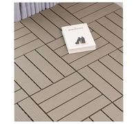 Dalles de Sol extérieures en Bois La Plate-Forme de Verrouillage d'ABS extérieure Couvre tuiles 30x30x2cm Multicolore(A)