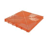 Dalles de Sol Garage emboîtables en Plastique PP avec Drainage ventilé(Orange,320pcs(8carton))