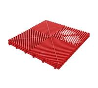 Dalles de Sol Garage emboîtables en Plastique PP avec Drainage ventilé(Red,320pcs(8carton))