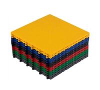 Dalles De Sol Modulaires Emboîtables, 4/8/16/20 Pièces, Tapis De Sol For Lave-auto, For Salle De Bain, Garage, Terrasse(Red,4 pieces)