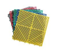 Dalles De Sol Modulaires Emboîtables 40 X 40 X 1,8 Cm, Tapis De Grille De Sol For Lave-auto, For Salle De Bain, Garage, Terrasse, Douche(Color 1,16 pieces)