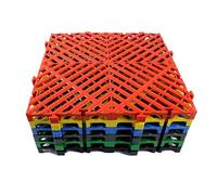 Dalles De Sol Modulaires Emboîtables, 40 X 40 X 3 Cm, Grille De Sol For Lave-auto, For Salle De Bain, Garage, Terrasse, Drain, Douche(Green,10 pieces)