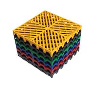 Dalles De Sol Modulaires Emboîtables 50 X 50 X 4 Cm, 4/8/16/20 Pièces, Grilles De Drainage, Tapis, For Salle De Bain Et Garage(Green,8 pieces)