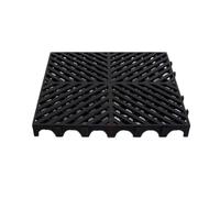 Dalles De Sol Modulaires Emboîtables For Extérieur, 4/8/16/20 Pièces, Grilles De Drainage À Épissure (19,69 X 19,69 X 1,57 Pouces)(Black,8 pieces)