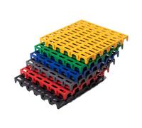 Dalles De Sol Modulaires Emboîtables For Extérieur, 50 X 50 X 5 Cm, Grilles De Drainage, For Drains De Terrasse, De Garage Et De Salle De Bain.(Black,20 pieces)