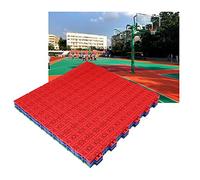 Dalles de sol modulaires emboîtables pour terrain de basket-ball - 58 cm - Résistant aux intempéries - En plastique puzzle - Pour l'intérieur et l'extérieur
