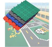 Dalles de sol modulaires et étanches for extérieur, faciles à installer, tapis de sport colorés à réaliser soi-même(Green)
