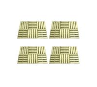vidaXL Dalles de terrasse 24 pcs 50x50 cm Bois Vert 276432
