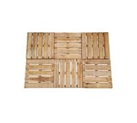Dalles de terrasse 8 pcs 50x50 cm Bois FSC Marron